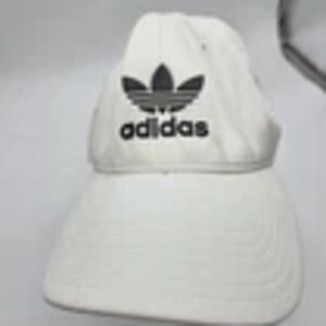 Adidas White Cap with Black Trefoil Logo